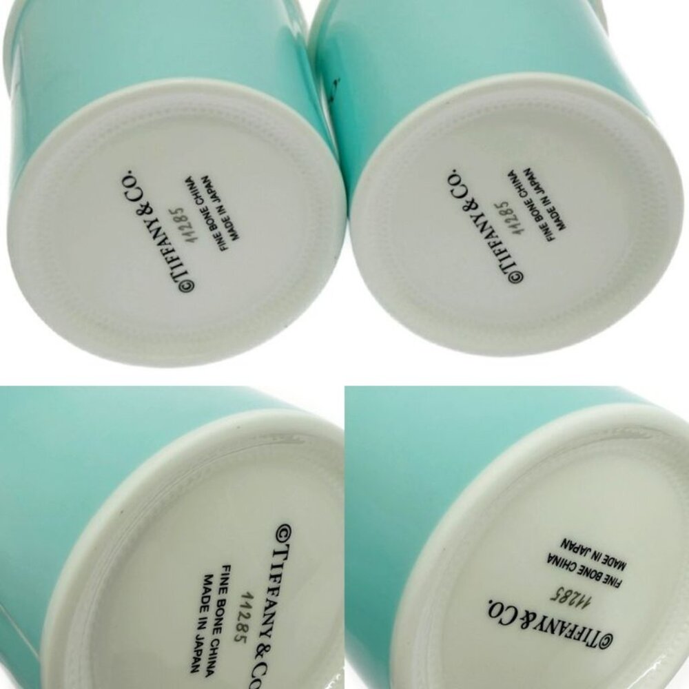 Tiffany & Co. Bone China Coffee Cup Set of 2 Blue - Picture 9 of 10